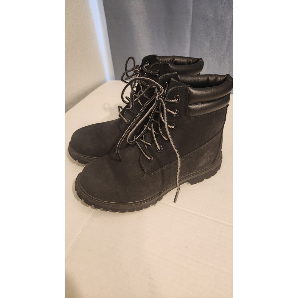 Timberland Ortholite Waterville 6-Inch Double Collar‎ Black Boot Women's Size 7
